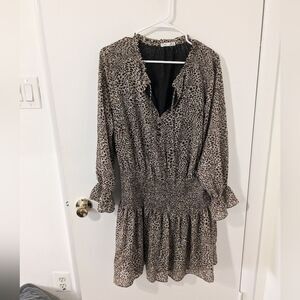MSRP $80 Cheetah Print Mini Dress Size XL